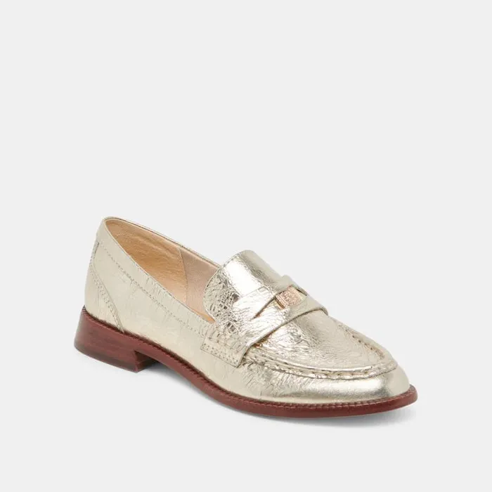 Dolce Vita Hilly Loafers Platinum Coin Women Flats and Loafers