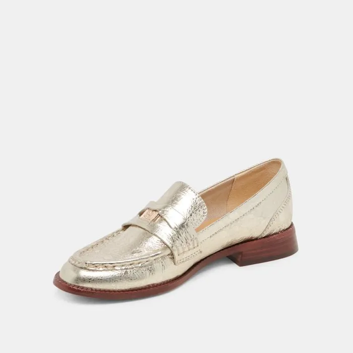 Dolce Vita Hilly Loafers Platinum Coin Women Flats and Loafers