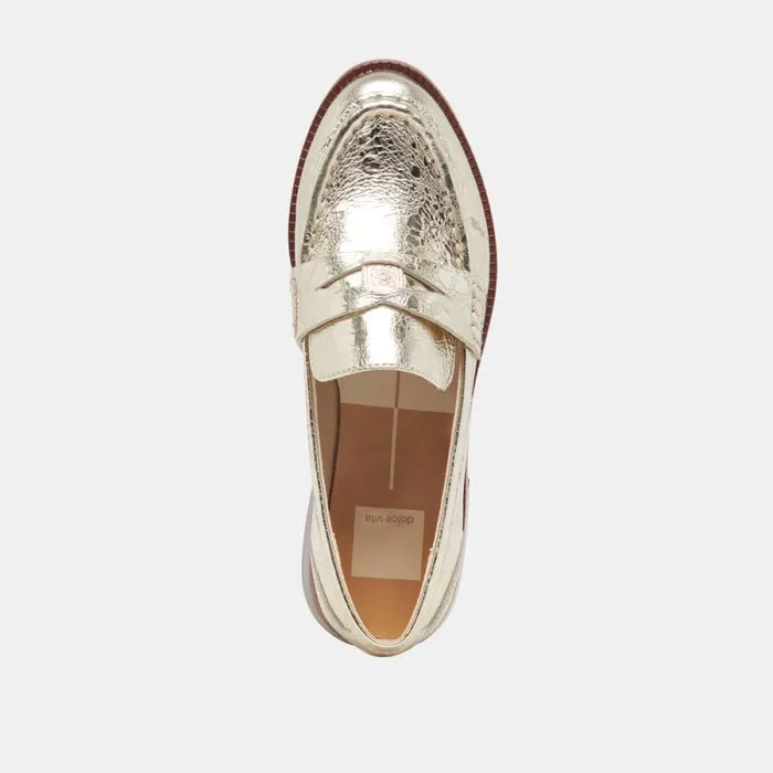 Dolce Vita Hilly Loafers Platinum Coin Women Flats and Loafers