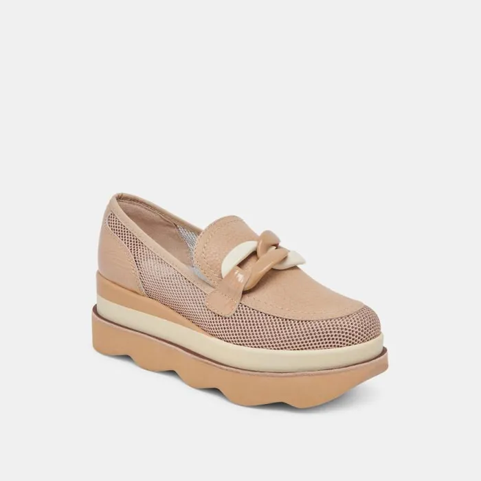 Dolce Vita Jaksen Sneakers Almond Mesh Women Flats and Loafers