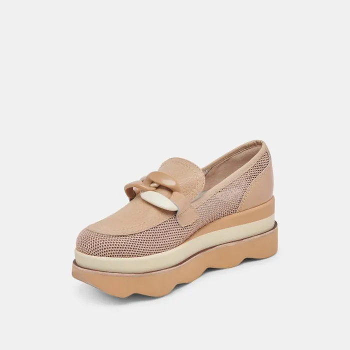 Dolce Vita Jaksen Sneakers Almond Mesh Women Flats and Loafers