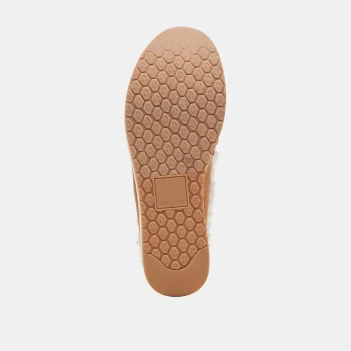 Dolce Vita Jamey Plush Sneakers Pecan Suede Women Mules and Clogs