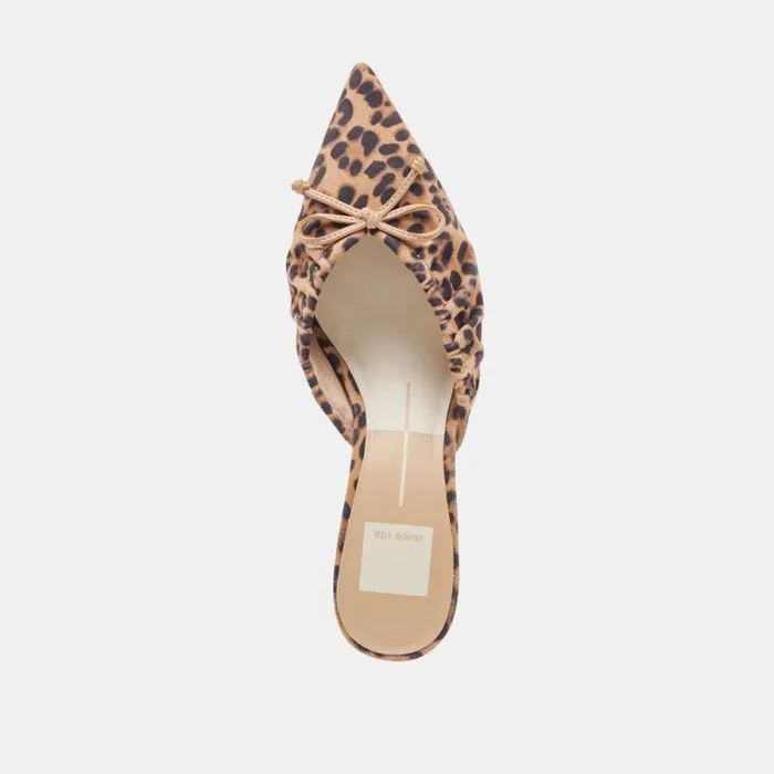 Dolce Vita Kairi Mid Heels Dk Leopard Suede Women Heels