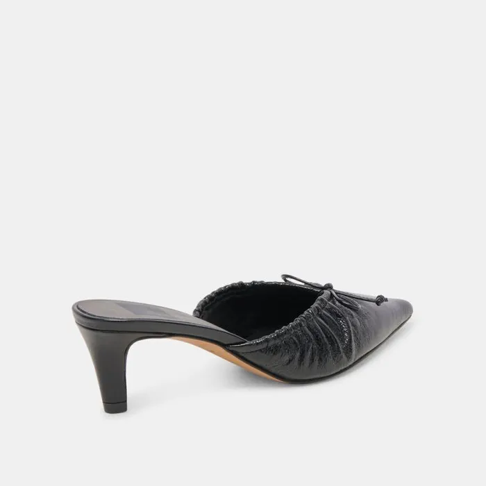 Dolce Vita Kairi Mid Heels Midnight Crinkle Patent Women Heels