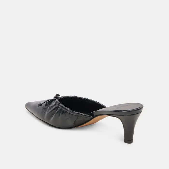 Dolce Vita Kairi Mid Heels Midnight Crinkle Patent Women Heels