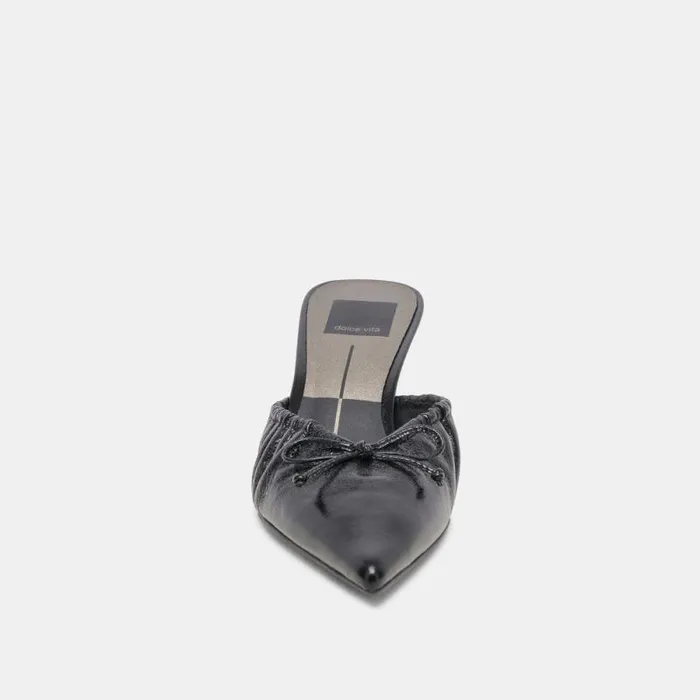 Dolce Vita Kairi Mid Heels Midnight Crinkle Patent Women Heels