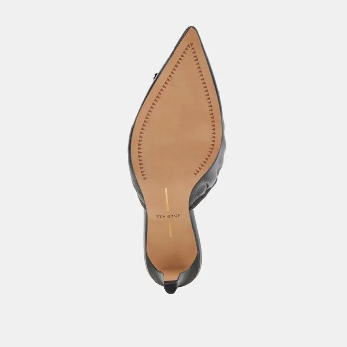 Dolce Vita Kairi Mid Heels Midnight Crinkle Patent Women Heels