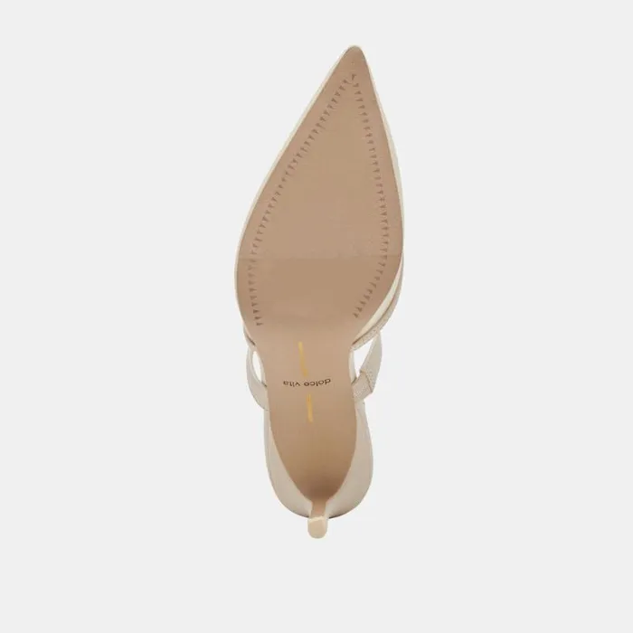 Dolce Vita Katik Heels Ivory Mesh Women Heels