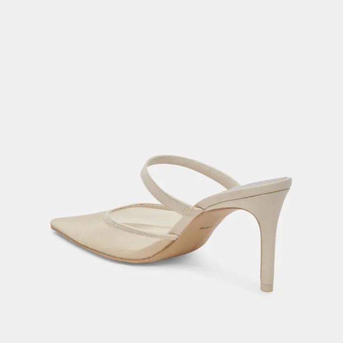 Dolce Vita Katik Heels Ivory Mesh Women Heels