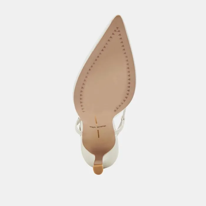 Dolce Vita Kim Heels White Leather Women Heels