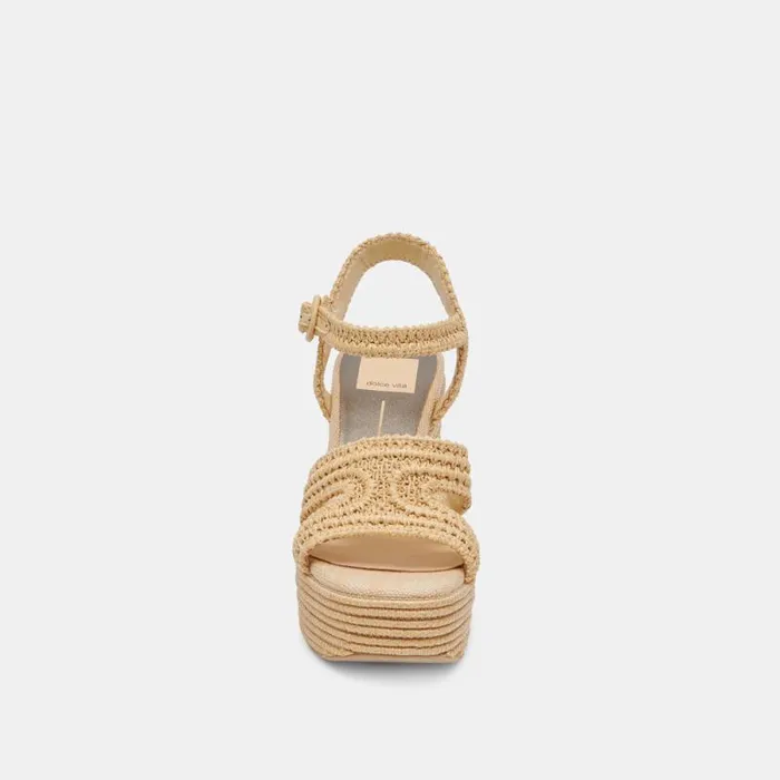 Dolce Vita Lacye Heels Natural Woven Women Heels
