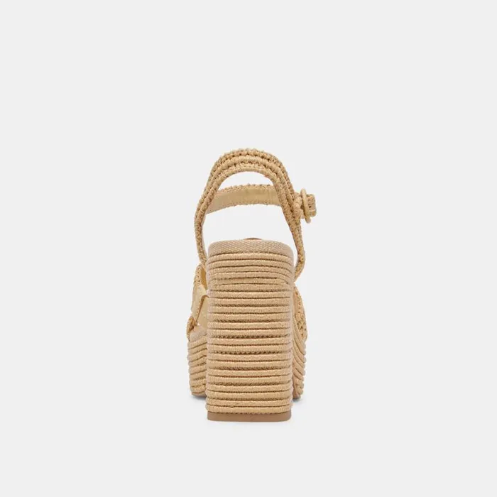 Dolce Vita Lacye Heels Natural Woven Women Heels