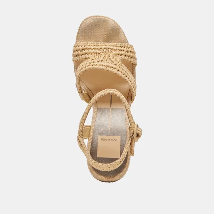 Dolce Vita Lacye Heels Natural Woven Women Heels