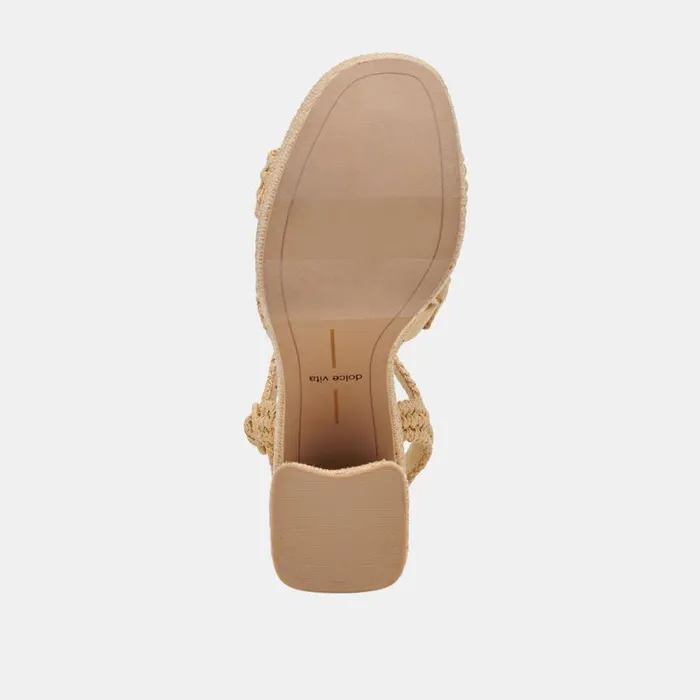 Dolce Vita Lacye Heels Natural Woven Women Heels