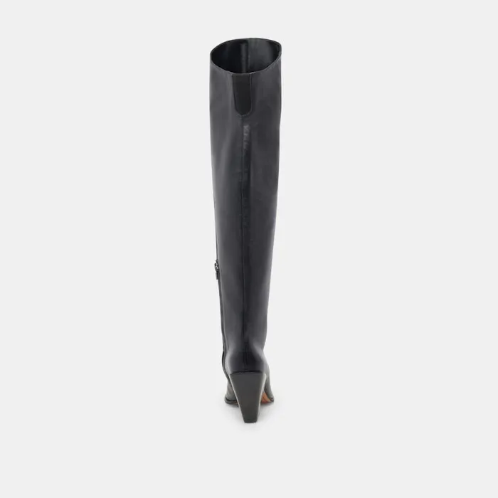 Dolce Vita Lupin Boots Black Leather Women Boots and Booties