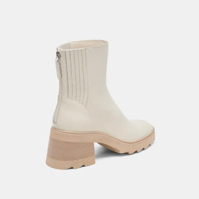 Dolce Vita Martey H2O Boots Ivory Leather Women Boots and Booties