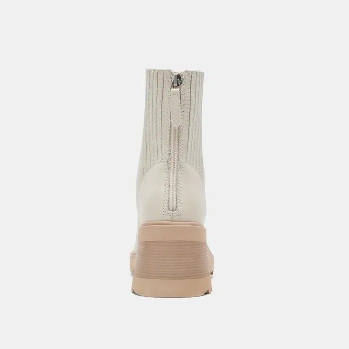 Dolce Vita Martey H2O Boots Ivory Leather Women Boots and Booties