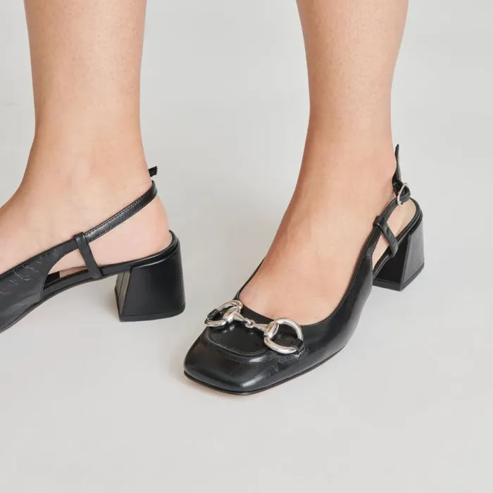 Dolce Vita Melli Heels Midnight Crinkle Patent Women Heels