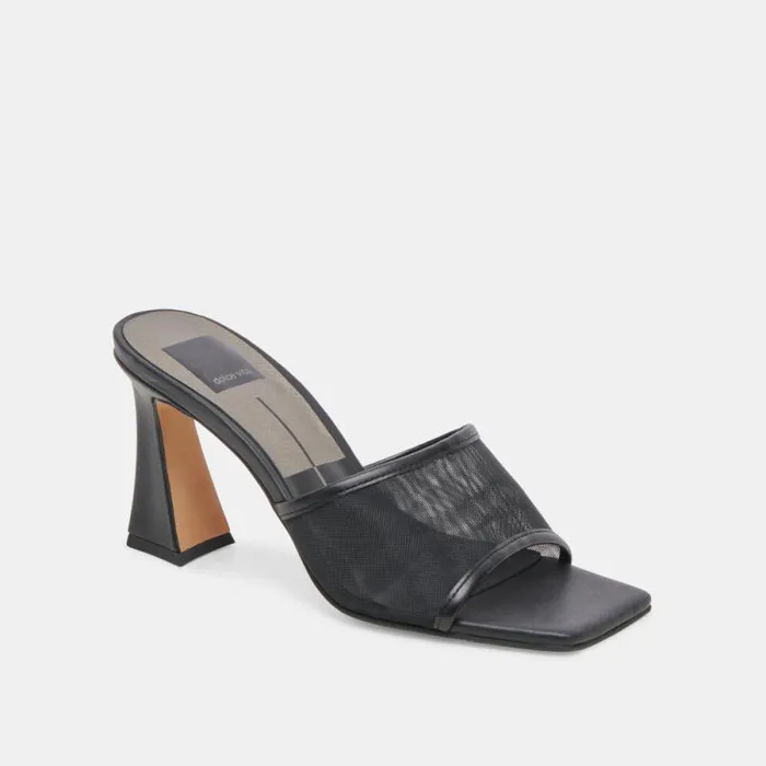 Dolce Vita Narda Heels Onyx Mesh Women Heels