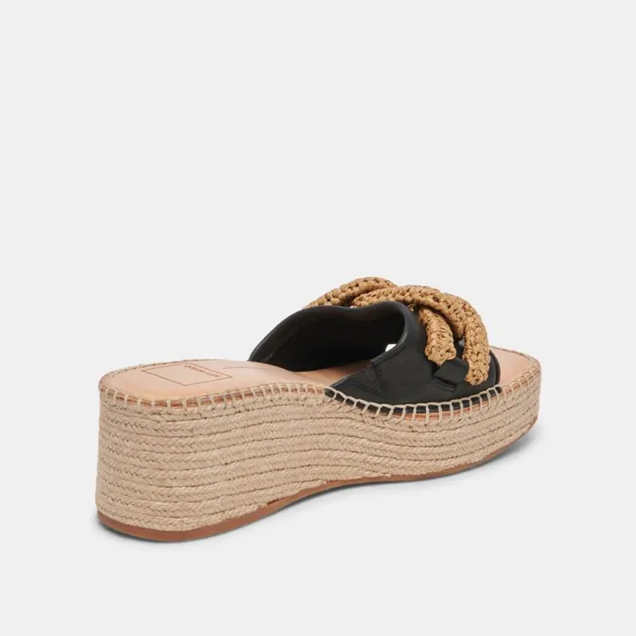 Dolce Vita Narnia Sandals Black Leather Women Sandals