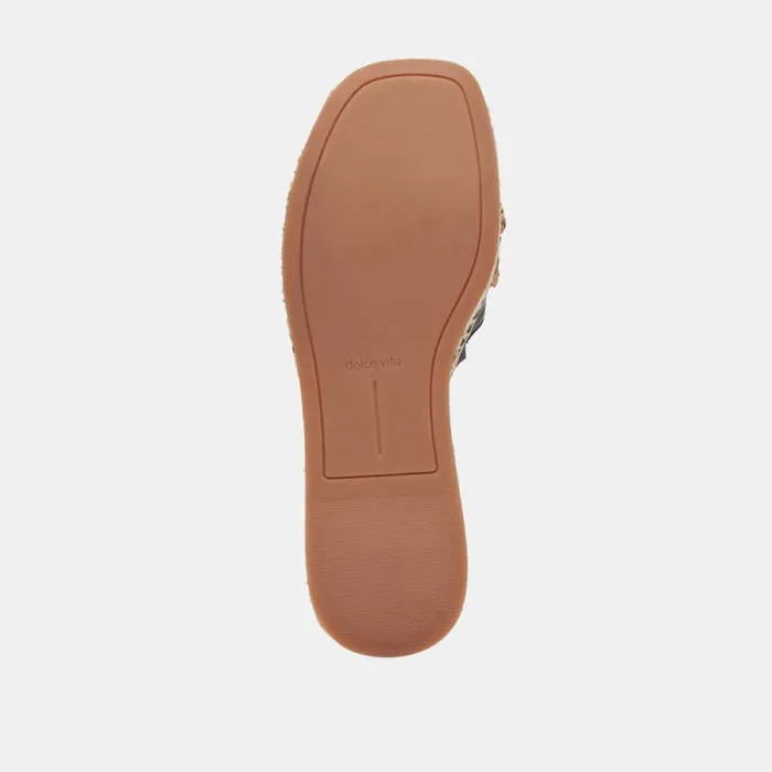 Dolce Vita Narnia Sandals Black Leather Women Sandals