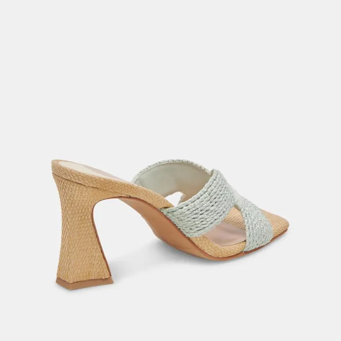 Dolce Vita Nitro Heels Mint Raffia Women Heels