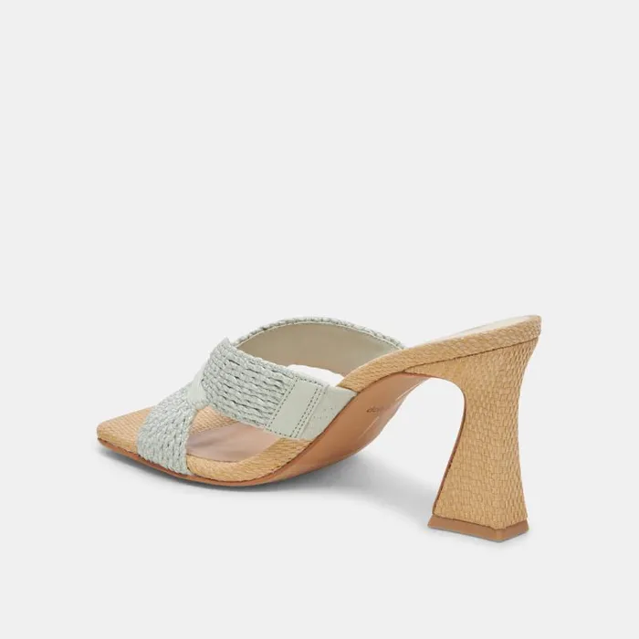Dolce Vita Nitro Heels Mint Raffia Women Heels
