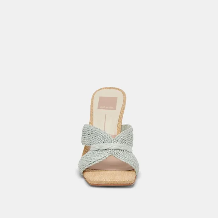 Dolce Vita Nitro Heels Mint Raffia Women Heels