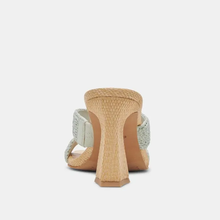 Dolce Vita Nitro Heels Mint Raffia Women Heels
