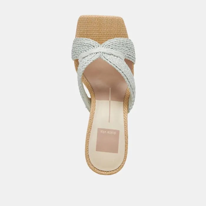 Dolce Vita Nitro Heels Mint Raffia Women Heels