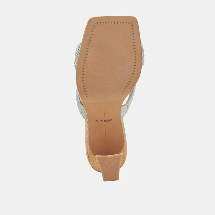 Dolce Vita Nitro Heels Mint Raffia Women Heels