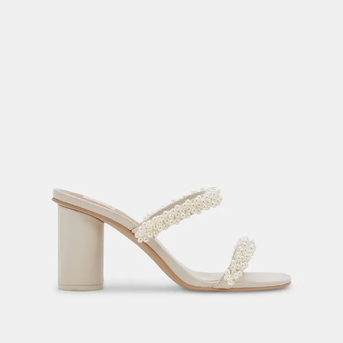 Dolce Vita Noel Heels Vanilla Pearls Women Heels