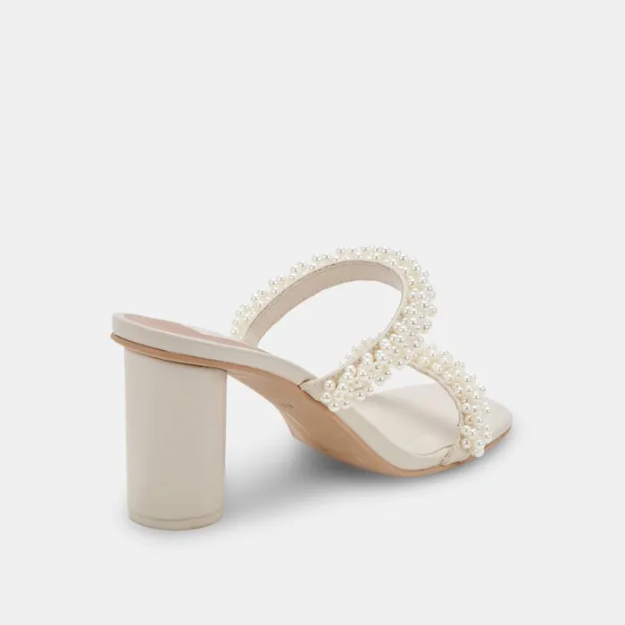 Dolce Vita Noel Heels Vanilla Pearls Women Heels