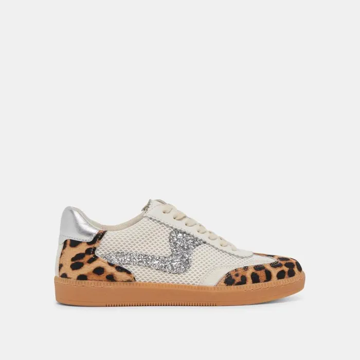 Dolce Vita Notice Sneakers Leopard Multi Calf Hair Women Sneakers