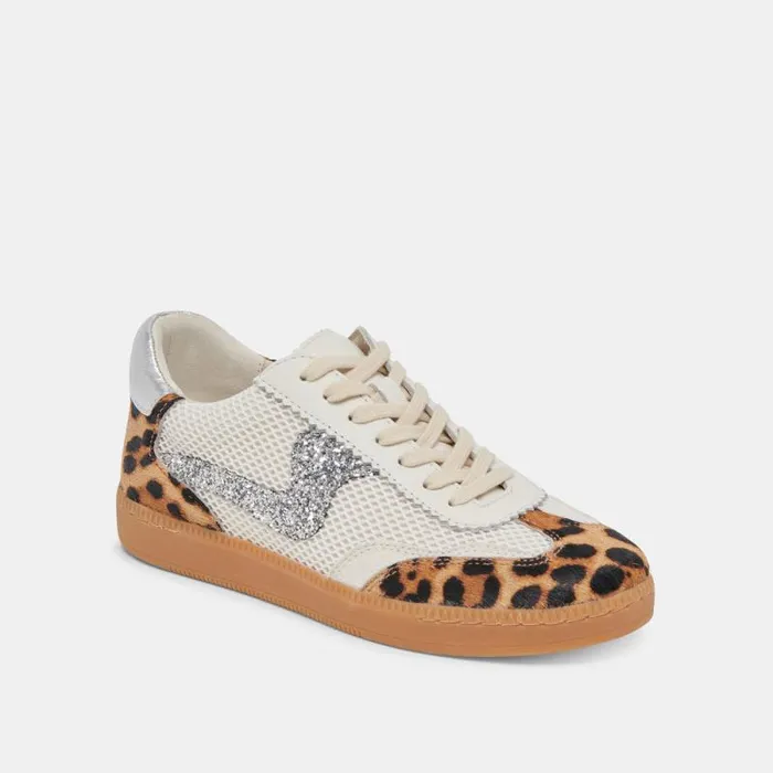 Dolce Vita Notice Sneakers Leopard Multi Calf Hair Women Sneakers
