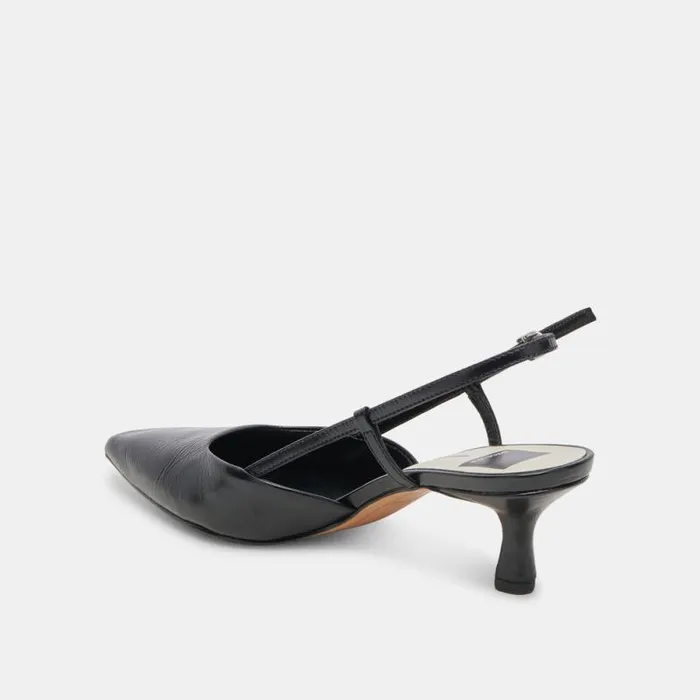Dolce Vita Odela Wide Heels Midnight Crinkle Patent Women Heels