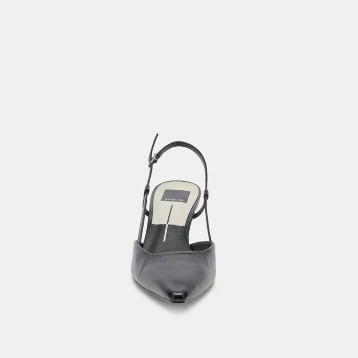 Dolce Vita Odela Wide Heels Midnight Crinkle Patent Women Heels
