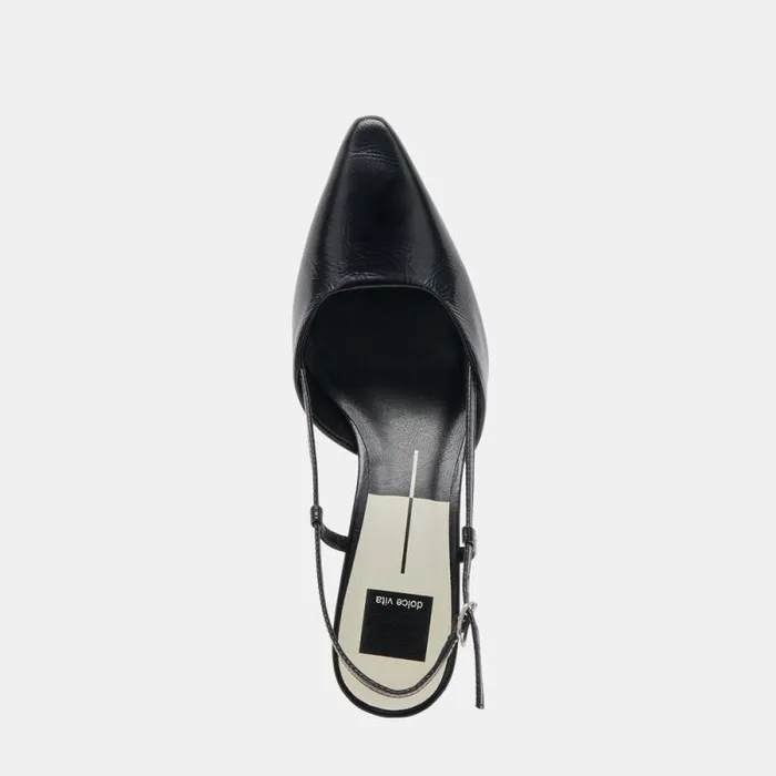 Dolce Vita Odela Wide Heels Midnight Crinkle Patent Women Heels