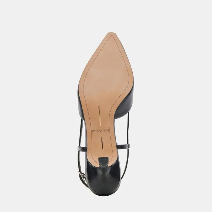 Dolce Vita Odela Wide Heels Midnight Crinkle Patent Women Heels