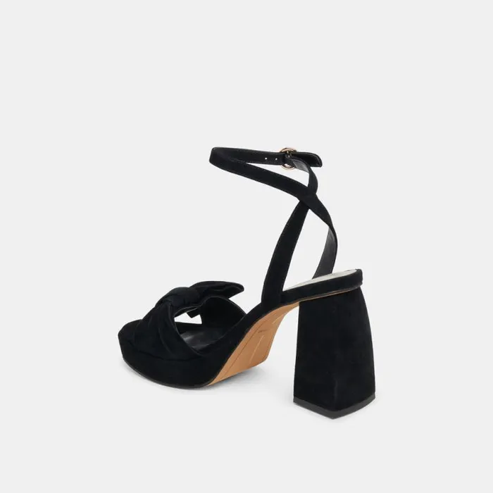 Dolce Vita Pacie Heels Onyx Suede Women Heels