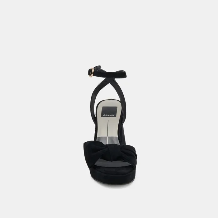Dolce Vita Pacie Heels Onyx Suede Women Heels