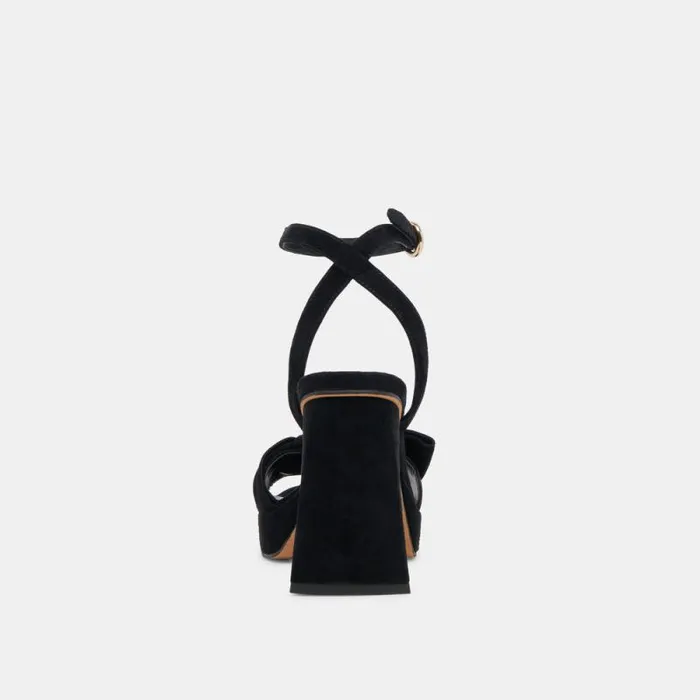 Dolce Vita Pacie Heels Onyx Suede Women Heels