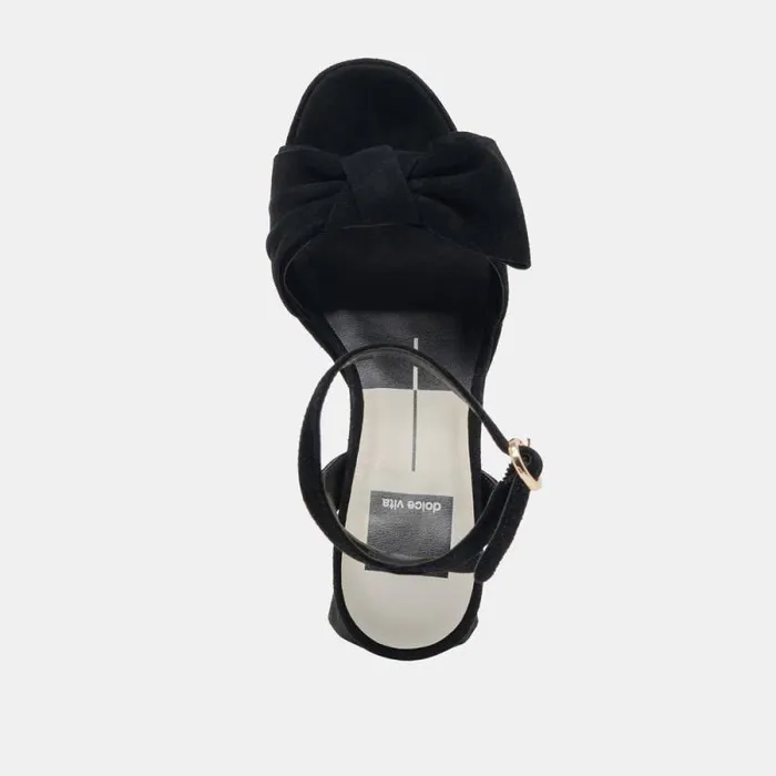 Dolce Vita Pacie Heels Onyx Suede Women Heels