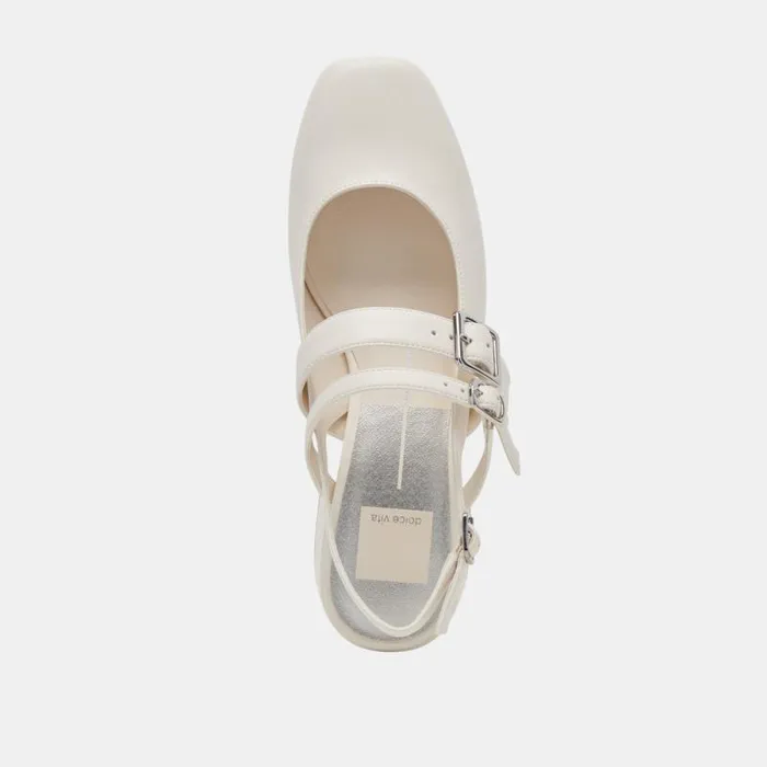 Dolce Vita Patzy Heels White Stella Women Flats and Loafers