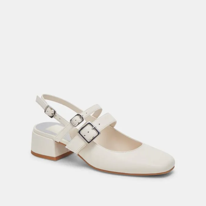 Dolce Vita Patzy Heels White Stella Women Flats and Loafers
