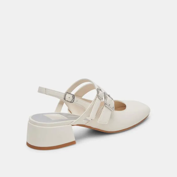 Dolce Vita Patzy Heels White Stella Women Flats and Loafers