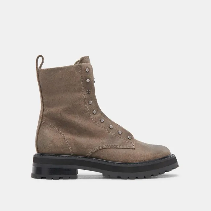 Dolce Vita Ranier Boots Olive Suede Women Boots and Booties