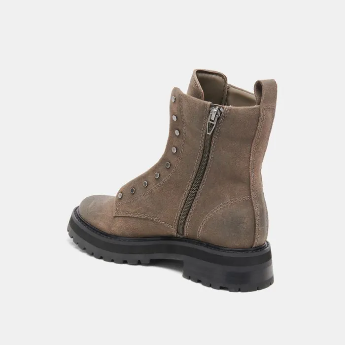 Dolce Vita Ranier Boots Olive Suede Women Boots and Booties