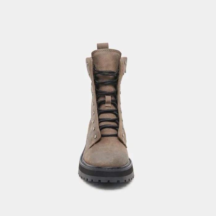 Dolce Vita Ranier Boots Olive Suede Women Boots and Booties