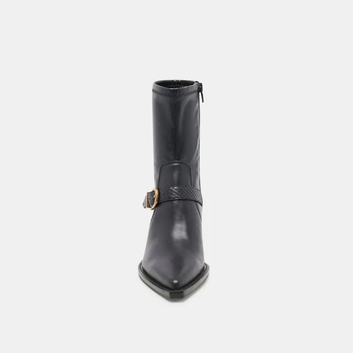 Dolce Vita Rave Wide Calf Boots Black Leather Women Boots and Booties